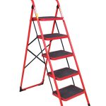 5 Step ladder RED