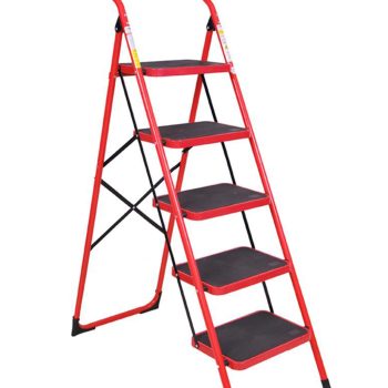 5 Step ladder RED